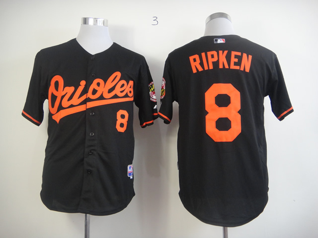 Men Baltimore Orioles #8 Cal Ripken Black MLB Jerseys->baltimore orioles->MLB Jersey